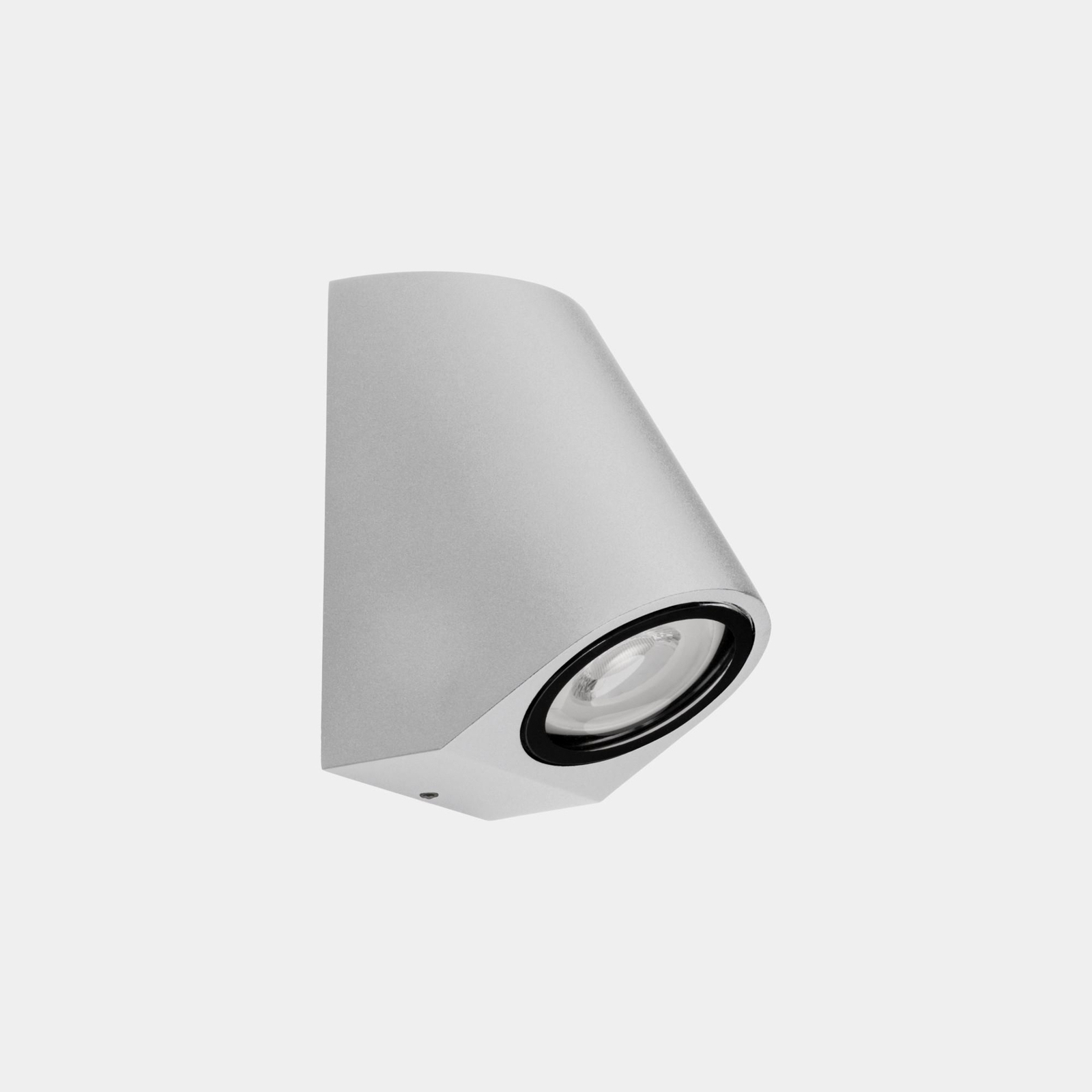 LEDS-C4 Eko Schuine buitenwandlamp, wit, breedte 7 cm, aluminium
